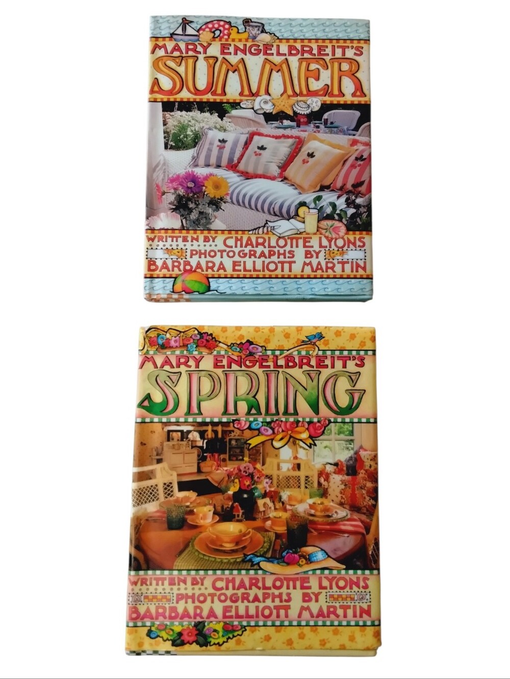 Mary Engelbreits 1997 Spring Book And SUMMER Book. Hardcover Books Bundle!